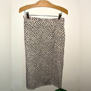 Cheetah Print Midi Skirt
